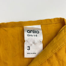 Load image into Gallery viewer, Girls Anko, lightweight cotton overalls / shortalls, GUC, size 3,  