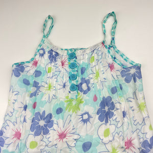 Girls Milkshake, lined lightweight floral cotton summer dress, GUC, size 3, L: 52cm