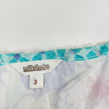 Load image into Gallery viewer, Girls Milkshake, lined lightweight floral cotton summer dress, GUC, size 3, L: 52cm