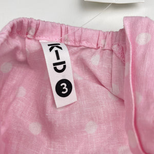 Girls KID, linen/viscose summer dress, NEW, size 3, L: 55cm