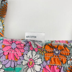 Girls Anko, colourful floral cotton summer playsuit, EUC, size 3,  
