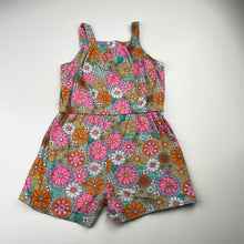 Load image into Gallery viewer, Girls Anko, colourful floral cotton summer playsuit, EUC, size 3,  