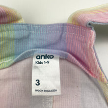 Load image into Gallery viewer, Girls Anko, colourful stretch cotton overalls / shortalls, EUC, size 3,  