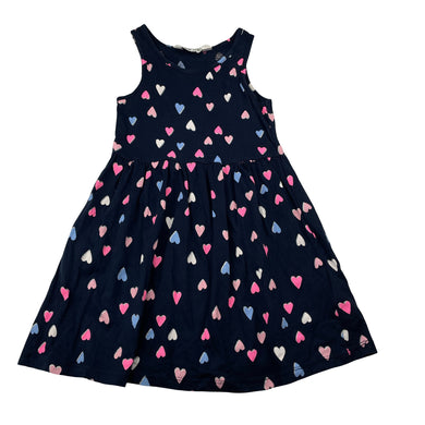 Girls H&M, navy cotton summer dress, EUC, size 3-4, L: 53cm