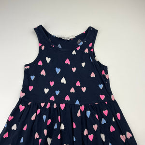 Girls H&M, navy cotton summer dress, EUC, size 3-4, L: 53cm