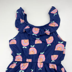 Girls Mango, cotton summer playsuit, EUC, size 3,  