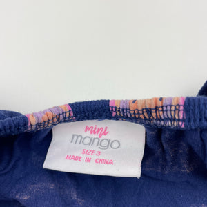 Girls Mango, cotton summer playsuit, EUC, size 3,  