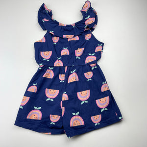 Girls Mango, cotton summer playsuit, EUC, size 3,  