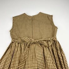 Load image into Gallery viewer, Girls vintage, checked sleeveless dress, EUC, size 4, L: 52cm