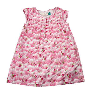 Girls Young Hearts , lined lightweight floral cotton summer dress, EUC, size 2, L: 45cm