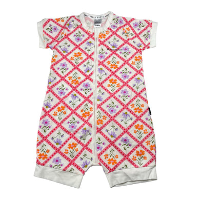 Girls Bonds, floral zip Wondersuit / zippy / romper, EUC, size 2,  