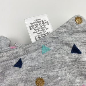Girls Target, cotton long sleeve dress, EUC, size 3, L: 48cm at front