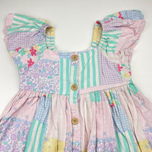 Load image into Gallery viewer, Girls floral, summer dress, armpit to armpit: 28.5cm, EUC, size 3-4, L: 50cm