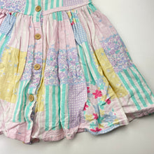 Load image into Gallery viewer, Girls floral, summer dress, armpit to armpit: 28.5cm, EUC, size 3-4, L: 50cm