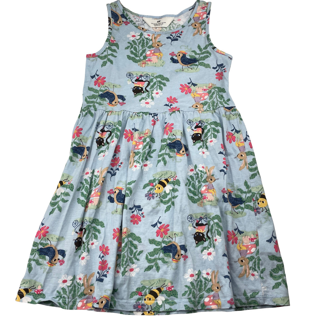 Girls H&M, cotton summer dress, EUC, size 7-8, L: 61cm