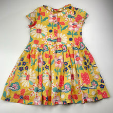 Load image into Gallery viewer, Girls Jack &amp; Milly, lined colourful floral cotton dress, GUC, size 4, L: 56cm