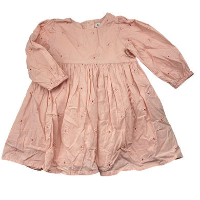 Girls Target, lined broderie cotton dress, EUC, size 1, L: 43cm