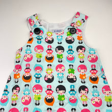 Load image into Gallery viewer, Girls Scoken, handmade cotton dress, armpit to armpit: 28cm, GUC, size 3-4, L: 52cm