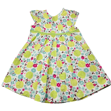 Girls cotton, dress, no labels, armpit to armpit: 27cm, EUC, size 2, L: 46cm