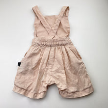 Load image into Gallery viewer, Girls HUBBLE + DUKE, pink linen overalls / shortalls, GUC, size 0,  