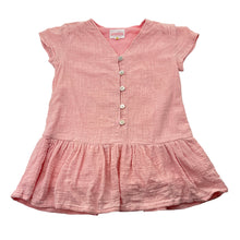 Load image into Gallery viewer, Girls GHANDA, lined oink cotton summer dress, EUC, size 1-2 , L: 41cm