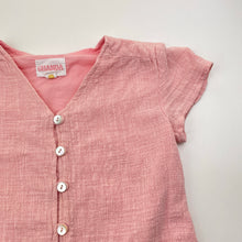 Load image into Gallery viewer, Girls GHANDA, lined oink cotton summer dress, EUC, size 1-2 , L: 41cm