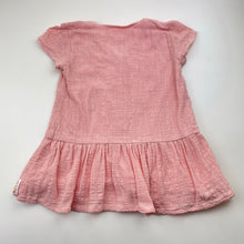 Load image into Gallery viewer, Girls GHANDA, lined oink cotton summer dress, EUC, size 1-2 , L: 41cm