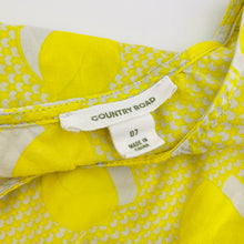 Load image into Gallery viewer, Girls Country Road, lightweight cotton dress, small light marks, FUC, size 7, L: 63cm