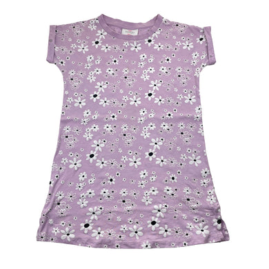 Girls Mango, floral cotton casual dress, GUC, size 7, L: 54cm