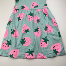 Load image into Gallery viewer, Girls H&amp;M, cotton casual dress, straberries, FUC, size 7-8, L: 67cm