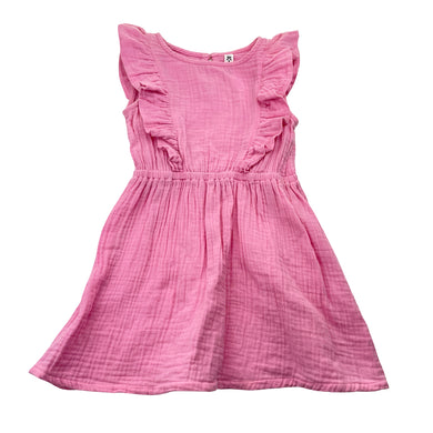 Girls KID, crinkle cotton summer dress, GUC, size 2, L: 50cm