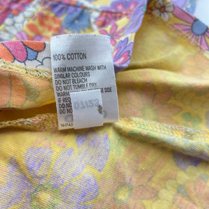 Girls Anko, colourful floral cotton dfress, GUC, size 3, L: 49cm