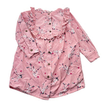 Load image into Gallery viewer, Girls Milkshake, floral corduroy cotton dress, FUC, size 3, L: 49cm