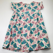 Load image into Gallery viewer, Girls Mango, cotton casual dress, mermaids, armpit to armpit: 34cm, GUC, size 6-8, L: 59cm