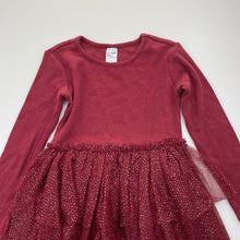 Load image into Gallery viewer, Girls Anko, long sleeve tulle &amp; glitter party dress, EUC, size 7, L: 63cm