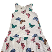 Load image into Gallery viewer, Girls H&amp;M, cotton casual dress, butterflies, EUC, size 7-8, L: 64cm