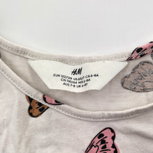 Load image into Gallery viewer, Girls H&amp;M, cotton casual dress, butterflies, EUC, size 7-8, L: 64cm
