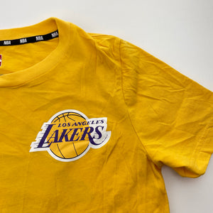 Boys NBA, LA Lakers yellow cotton tee / top, EUC, size 12,  