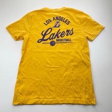Load image into Gallery viewer, Boys NBA, LA Lakers yellow cotton tee / top, EUC, size 12,  