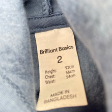 Load image into Gallery viewer, Boys Brilliant Basics, fleece-lined hoodie sweater, GUC, size 2,  