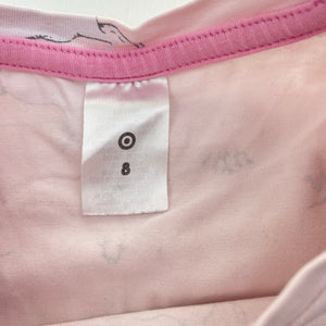 Girls Target, stretchy long sleeve tee / top, horses, FUC, size 8,  