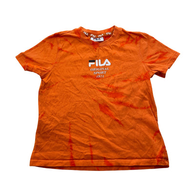 Boys FILA, orange tie-dyed cotton tee / top, GUC, size 5,  