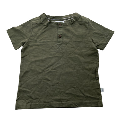 Boys Tommy Bahama, khaki cotton Henley top, EUC, size 3,  