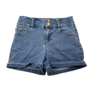 Girls anko, stretch denim jeans shorts, adjustable, GUC, size 10,  