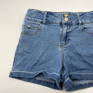 Girls anko, stretch denim jeans shorts, adjustable, GUC, size 10,  