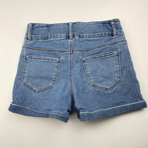Girls anko, stretch denim jeans shorts, adjustable, GUC, size 10,  
