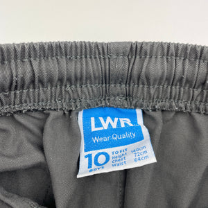 Boys LWR, grey school shorts, elasticated, EUC, size 10,  
