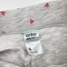 Load image into Gallery viewer, Girls Anko, grey bike shorts, elasticated, GUC, size 6,  