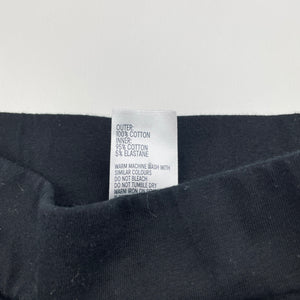 Girls Anko, black cotton skirt, built-in shorts, elasticated, EUC, size 6,  