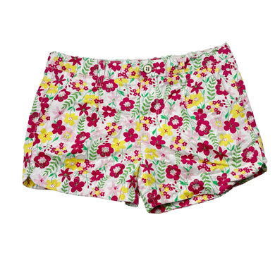 Girls Pumpkin Patch, lightweight floral cotton shorts, adjustable, GUC, size 9,  